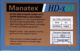 Compact Cassette:  Manatex - HD-x 60