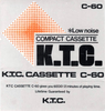 Compact Cassette:  K.T.C. -  60