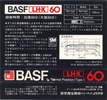 Compact Cassette: BASF  - LH-X 60