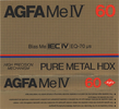 Compact Cassette: AGFA  - Pure Metal HDX 60