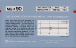 Compact Cassette: Taiyo Yuden Thats - MG-X 90