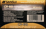 Compact Cassette:  Sansui - CR 60