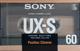 Compact Cassette Sony UX-S 60 Type II Chrome 1988 Europe