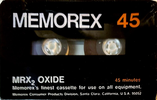 Compact Cassette: Memorex  - MRX2 Oxide 45