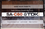 Compact Cassette: TDK  - SA 60