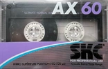 Compact Cassette SKC AX 60 Type I Normal 1988 Europe