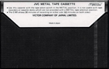 Compact Cassette:  JVC -  60