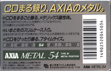 Compact Cassette: FUJI AXIA - Metal 54