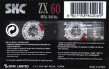 Compact Cassette: Sunkyong Magnetic Limited (SKM) SKC - ZX 60