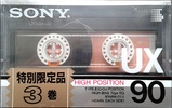 3 pack Sony UX 90 Type II Chrome 1986 Japan