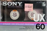 Compact Cassette Sony UX 60 Type II Chrome 1986 USA