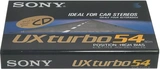 Compact Cassette Sony UX turbo 54 "UX-S54TB" Type II Chrome 1990 Japan