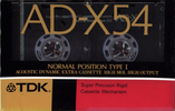 Compact Cassette: TDK  - AD-X 54