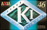 Compact Cassette AXIA K1 46 "K1C 46" Type I Normal 1997 Japan