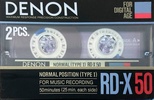 2 pack Denon RD-X 50 Type I Normal 1986 Japan