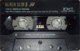 Compact Cassette: FUJI AXIA - Black Slim II 54