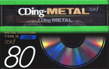 Compact Cassette: TDK  - CDing-Metal 80