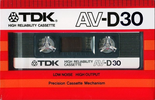 Compact Cassette: TDK  - AV-D 30