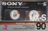 2 pack Sony UX-S 90 Type II Chrome 1986 Europe