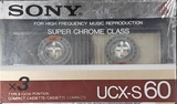 3 pack Sony UCX-S 60 Type II Chrome 1985 USA