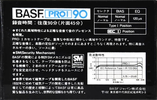 Compact Cassette: BASF  - Pro I 90