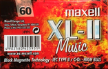 Compact Cassette: Maxell / Hitachi Maxell - XL-II 60