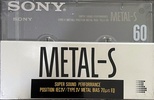 Compact Cassette Sony Metal-S 60 Type IV Metal 1990 Europe