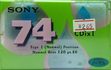 Compact Cassette: Sony  - CDix I 74