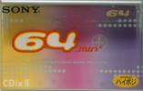 Compact Cassette: Sony  - CDix II 64