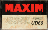 Compact Cassette: Unknown Maxim - UD 60