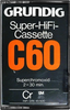 Compact Cassette:  Grundig - Super HiFi Cassette 60