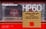 Compact Cassette: GoldStar / LG Goldstar - HP 60