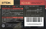 Compact Cassette: TDK  - AD-X 46