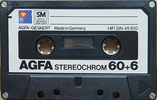 Compact Cassette: AGFA  - Stereochrom 60+6