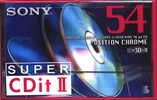 Compact Cassette: Sony  - Super CDit II 54