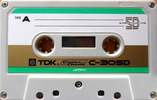 Compact Cassette TDK SD 30 "C-30SD" Type I Normal 1972 Europe