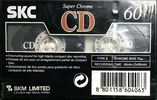 Compact Cassette SKC CD 60 Type II Chrome 2001 South Korea