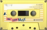 Compact Cassette:  Sanyo - We Love Music 92