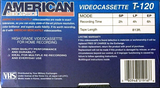 VHS, Video Home System American Mercantile 120 "HGX" Type I Normal USA