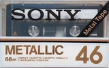 Compact Cassette Sony Metallic 46 Type IV Metal 1978 Japan