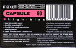 Compact Cassette: Maxell / Hitachi Maxell - Capsule 60