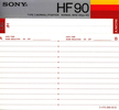 Compact Cassette: Sony  - HF 90