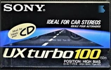 Compact Cassette Sony UX turbo 100 Type II Chrome 1990 North America