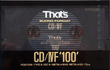 Compact Cassette: Taiyo Yuden Thats - CD-IVF 100