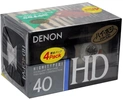 4 pack Denon HD 40 "HD40PV4Y" Type II Chrome 1989 Japan