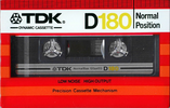 Compact Cassette: TDK  - D 180