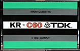 Compact Cassette: TDK  - KR Krom 60