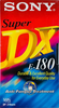 VHS, Video Home System:  Sony - Super DX 180