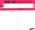 Compact Cassette: FUJI Samsung - SQC 90