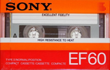 Compact Cassette: Sony  - EF 60